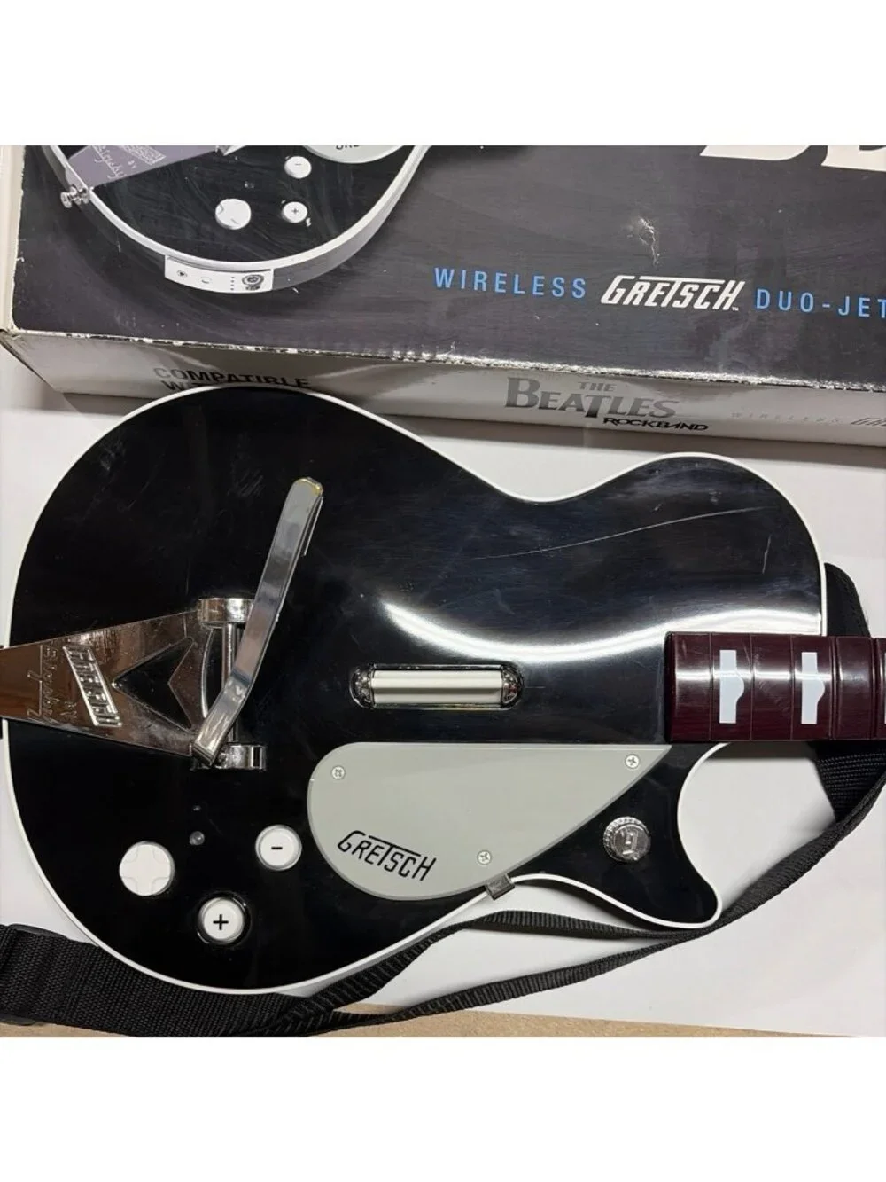 Beatles Rock Band Wii Bigsby Gretsch DuoJet Guitar NWGTS4 No Dongle Tested Works